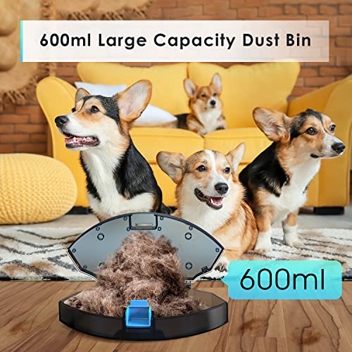 Thamtu G10 Robot Vacuum with 2700Pa Strong Suction, Super-Thin Robotic Vacuum Cleaner, Compatible with Alexa, Clean Schedule, Self-Charging, Ideal for Pet Hair, Hard Floor, Medium-Pile Carpet (White)