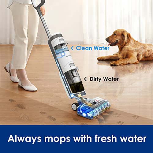 Tineco iFLOOR3 Cordless Wet Dry Vacuum Cleaner, Lightweight, One-Step Cleaning for Hard Floors