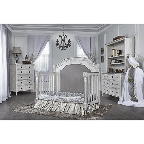 Evolur Julienne 5 in 1 Convertible Crib, Antique Grey Mist 55.5x31.2x51.5 Inch (Pack of 1)