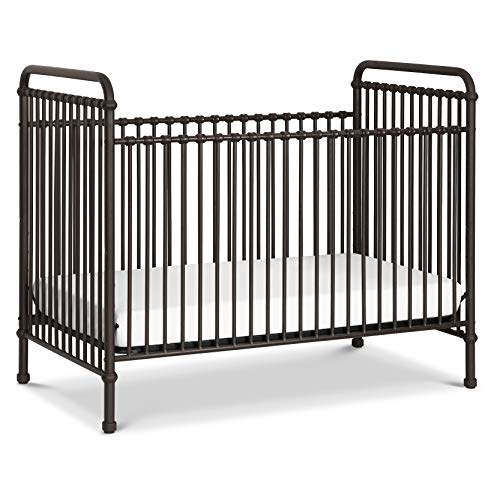 Million Dollar Baby Classic Abigail 3-in-1 Convertible Metal Crib in Vintage Iron, Greenguard Gold Certified