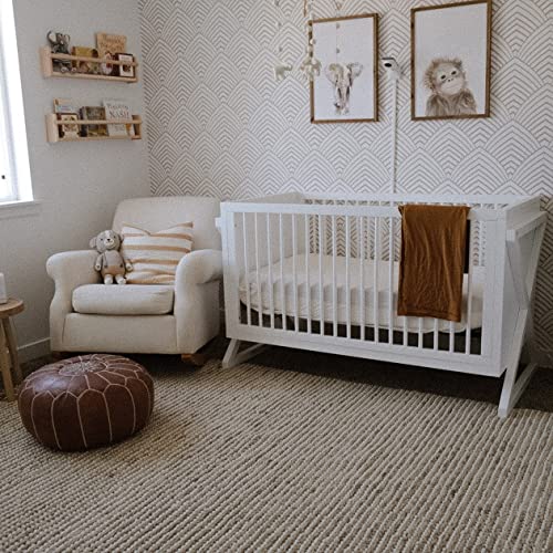 Storkcraft Equinox Convertible Crib (White) – Modern Baby Crib For Nursery, Contemporary Design, Fits Standard Full-Size Crib Mattress, Converts To Toddler Bed (Compatible With Guardrails) And Daybed