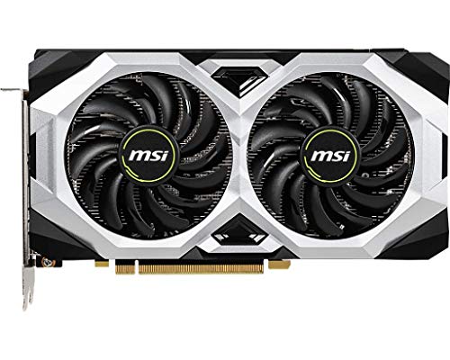 MSI Gaming GeForce RTX 2060 6GB GDRR6 192-bit HDMI/DP Ray Tracing Turing Architecture VR Ready Graphics Card (RTX 2060 Ventus 6G OC)