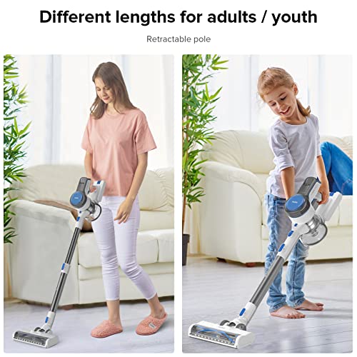Cordless Vacuum Cleaner, 250W 22KPA Stick Vacuum, 35Mins Long Runtime, 6 in 1 Lightweight & Ultra-Quiet Cordless Vacuum for Home Hard Floor Carpet Pet Hair Car Cleaning
