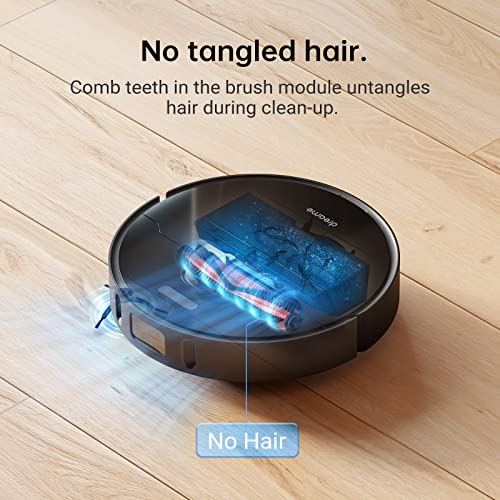 Dreametech L10 Pro Robot Vacuum Cleaner with Dual-Line LiDAR Navigation, 3D Obstacle Avoidance, 4000Pa Suction Multi-Level Mapping, Compatible with Alexa/App, Ideal for Pet Hair, Carpet, Hard Floors