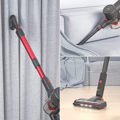 NEQUARE Cordless Vacuum Cleaner, 175W Stick Vacuum Cleaner with Self-Standing, Root Cyclone Technology, 40mins Long Runtime, Lightweight Multi-Surface & Pet Hair Cleaning, S12 Series