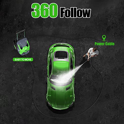 YANICHA 3500PSI Pressure Washer，2.,6GPM Portable Electric Power Washerwith 4 Nozzles Foam Cannon, Clean Cars, Home, Patio