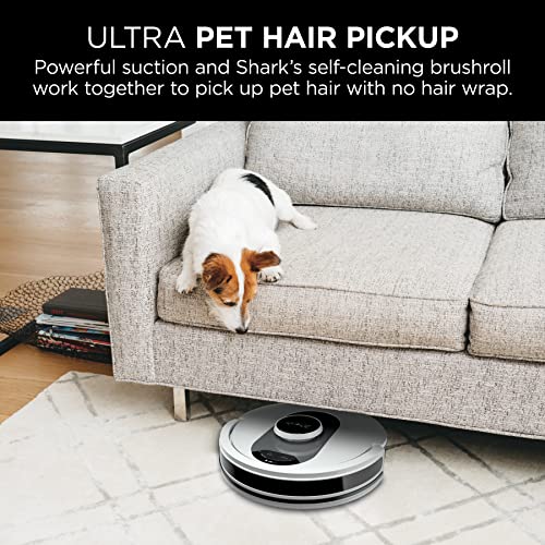 Shark AV2511AE AI Robot Vacuum with XL Self-Empty Base, Bagless, 60-Day Capacity, LIDAR Navigation, Home Mapping, Silver & Black