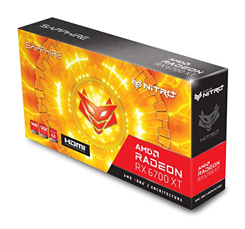 Sapphire 11306-01-20G Nitro+ AMD Radeon RX 6700 XT Gaming Graphics Card with 12GB GDDR6, AMD RDNA 2