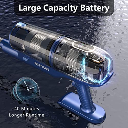 Cordless Vacuum Cleaner Upgraded 26KPA Powerful Suction, 6-in-1 Stick Vacuum Brushless Motor 40 Mins Runtime&LED Display, Cordless Vacuum Cleaner Pet Hair for Hardwood Floor Carpet P1 PRETTYCARE