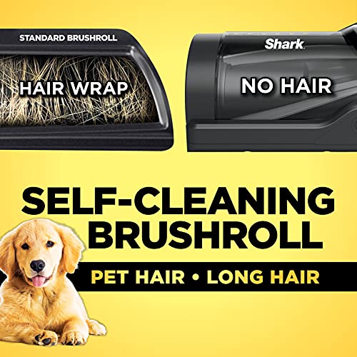 Shark HZ602 Ultralight Pet Pro Corded Stick Vacuum with PowerFins & Self-Cleaning Brushroll, Perfect for Pets, Converts to Hand Vacuum, Pet Power Brush, Crevice & Upholstery Tools, Comet Red