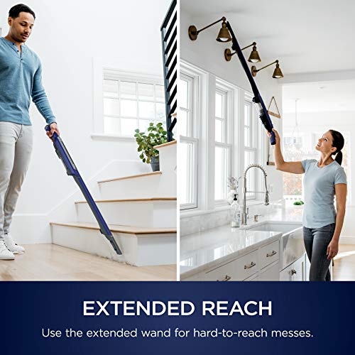 Shark WS633 Cordless Stick & Handheld Vacuum Combo WANDVAC System Pet Pro 3-in-1 Ultra-Lightweight Powerful with Charging Dock & Motorized Hand Tool, Royal Blue, Navy