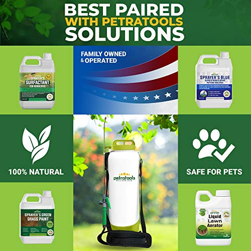 PetraTools 2.5 Gallon Battery Sprayer - Ultra Convenient Battery Powered Sprayer, Garden Sprayer & Weed Sprayer with Easy-to-Carry Strap, Electric Sprayer & Yard Sprayer With Long-Lasting Battery Life