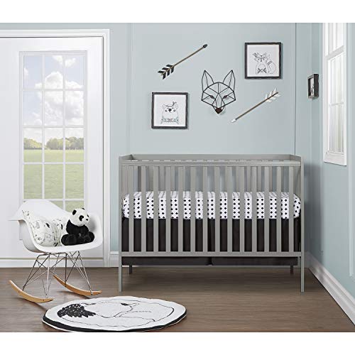 Dream On Me Synergy 5-in-1 Convertible Crib in Cool Grey, Greenguard Gold Certified