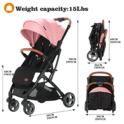 Blahoo Lightweight Baby Stroller, Folding Compact Travel Stroller for Airplane, Umbrella Stroller for Toddler