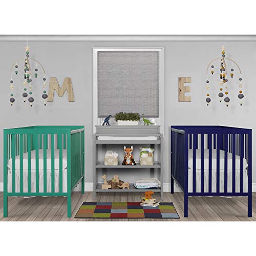 Dream On Me Synergy 5-in-1 Convertible Crib in Emerald, Greenguard Gold Certified