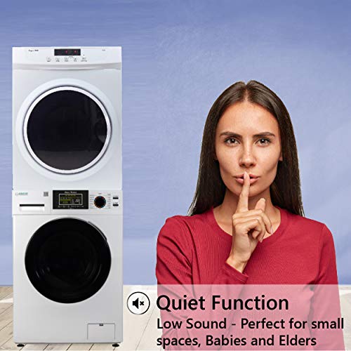 Space-saving Laundry Center with Sanitize, Allergen, Quiet, Winterize and Sensor Dry Features