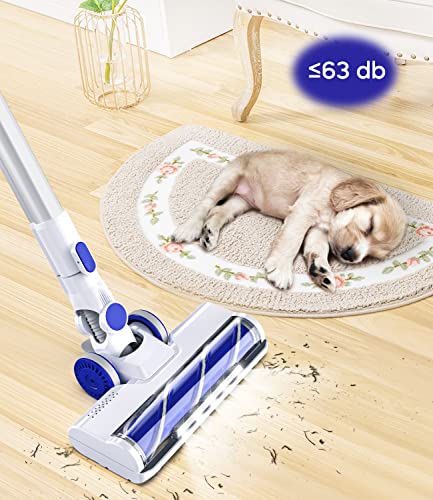 Cordless Vacuum Cleaner - ORFELD 24000Pa Powerful Stick Vacuum, Upgrade 40Mins Runtime & Most Advanced Filtration, 4 in 1 Rechargeable Lightweight Cordless Vacuum for Hardwood Carpet Pet Hair