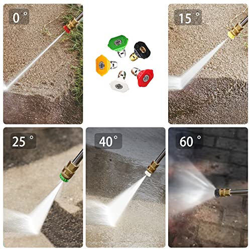 EZJOB Pressure Washer Extension Wand, Power Washer Wand, Telescoping Wand, Power Washer Extension Wand for Pressure Washer Gun with Gutter Cleaner 18ft