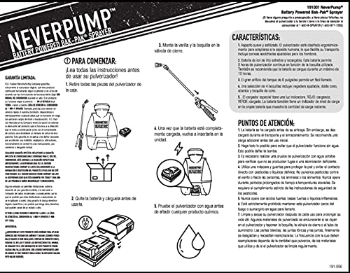 HUDSON 19001 4 Gallon NeverPump Bak-Pak Sprayer, Yellow