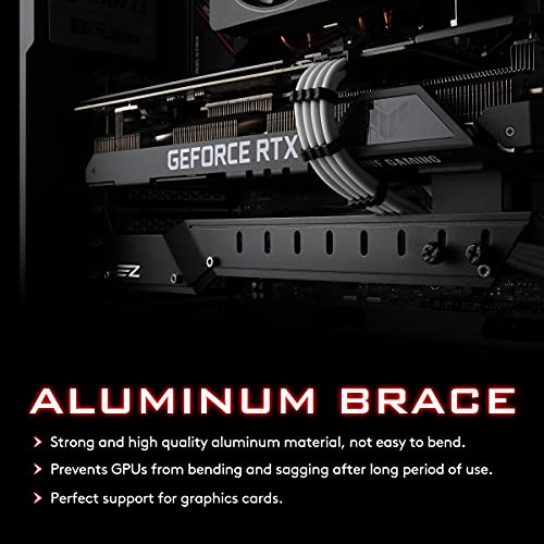 EZDIY-FAB GPU Holder Brace Graphics Card GPU Support Video Card Holder Bracket, Video Card Sag Holder/Holster Bracket Support RX6700,RTX3090- 309EZ-Black