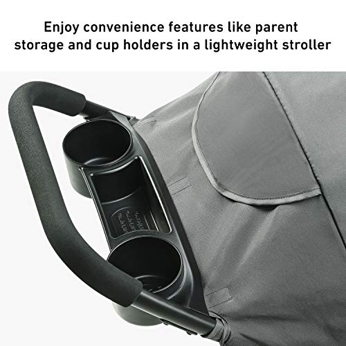 Graco NimbleLite Stroller | Lightweight Stroller, Under 15 Pounds, Car Seat Compatible, Compact Fold, Studio , 8.86x23.46x18.78 Inch (Pack of 1)