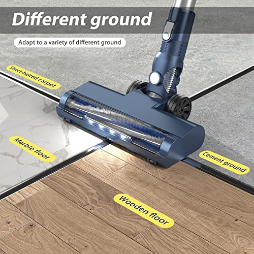 PRETTYCARE Cordless Vacuum Cleaner with LED Display, 20000Pa Stick Vacuum 4 in 1, Lightweight, Up to 35 Mins Runtime, for Hardwood Floor, Pet Hair, Perfect Cordless Stick Vacuum for Your Family, W200