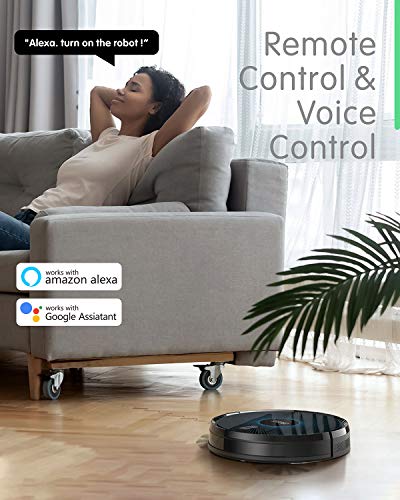 ZOOZEE Z50 Robot Vacuum Cleaner with 3000Pa Max Suction Power, Vacuum and Mop 2-in-1,5200mAh Super Battery Life,Quiet and Self-Charging, Pet and Carpet Friendly Robtic Vacuum, Works with Siri Alexa