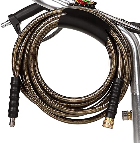 SIMPSON Cleaning Cleaning ALH3228-S Powered 3400 PSI Gas Pressure Washer, 2.5 GPM, HONDA GX200 Engine, Includes Spray Gun and Extension Wand, 5 QC Nozzle Tips, 5/16-inch x 25-foot Monster Hose, Red