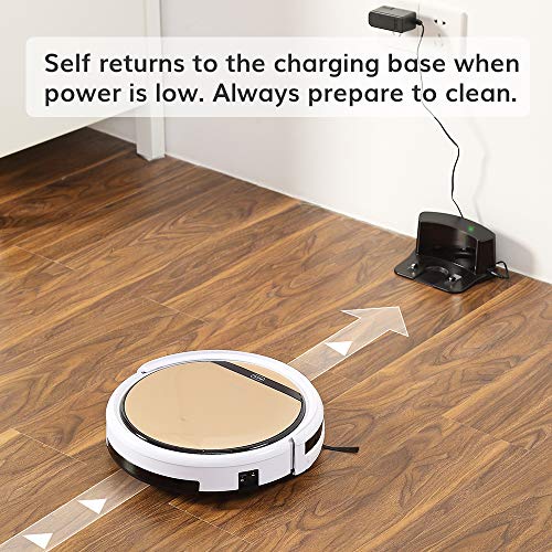 ILIFE V5s Pro Robot Vacuum and Mop Combo, Slim, Automatic Self-Charging Robot Vacuum Cleaner, Daily Schedule, Ideal for Pet Hair, Hard Floor and Low Pile Carpet.