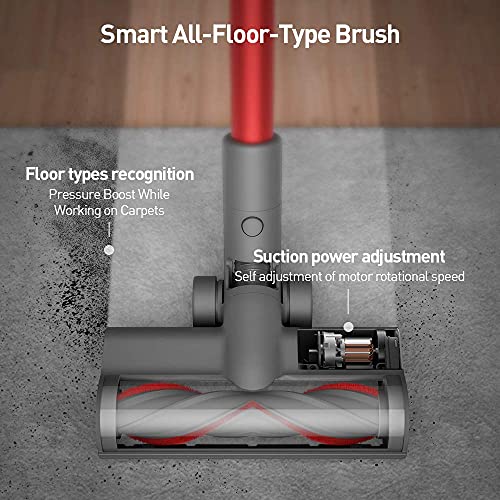 Dreametech T20 Cordless Stick Vacuum, Household Vacuum Cleaner with 25kpa Powerful Suction for Home Hard Floor Pet Hair…