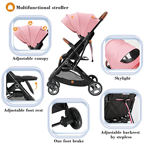 Blahoo Lightweight Baby Stroller, Folding Compact Travel Stroller for Airplane, Umbrella Stroller for Toddler