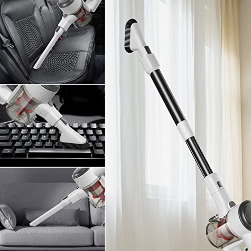 Cordless Vacuum Cleaner, 280W 25Kpa Powerful Suction Stick Vacuum Cleaner with 2200mAh Battery Up to 35min Runtime, 4 in 1 Lightweight Handheld Vacuum for Car Pet Hair Carpet Hard Floor, W20