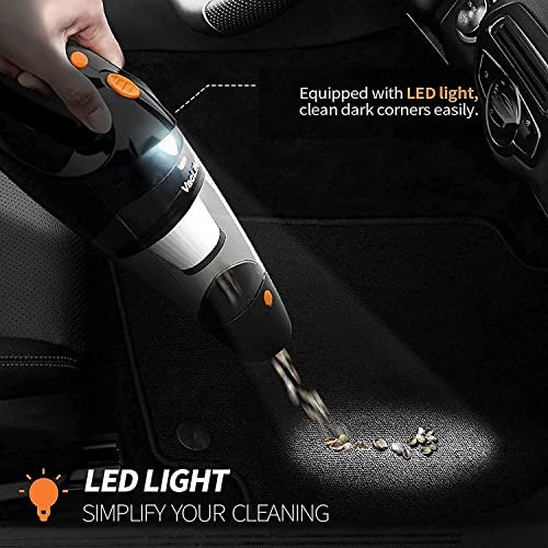VacLife Handheld Vacuum, Cordless with High Power & Quick Charge Tech, Orange (VL188)