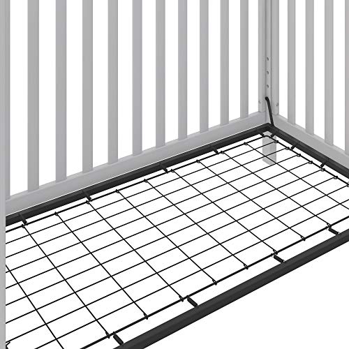 Little Seeds Rowan Valley Skyler 3-in-1 Convertible Crib with Canopy, Dove Gray