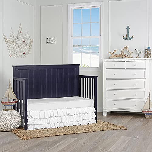Dream On Me Alexa 5 in 1 Convertible Crib in Navy, Greenguard Gold Certified