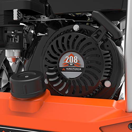 YARD FORCE YF3200 3200 Psi Gas Pressure Washer, 2.5 GPM, Roll-Cage Frame, Folding Handle, One Size, Black/Silver/Orange