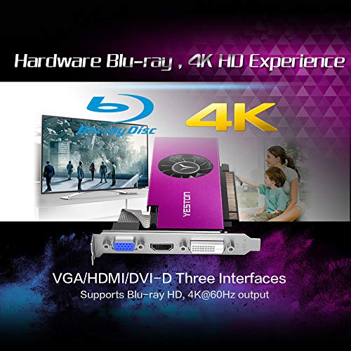 Yeston RX550 4G D5 LP Graphics Cards Radeon Chill 4GB Memory GDDR5 128Bit 6000MHz VGA + HDMI + DVI-D GPU