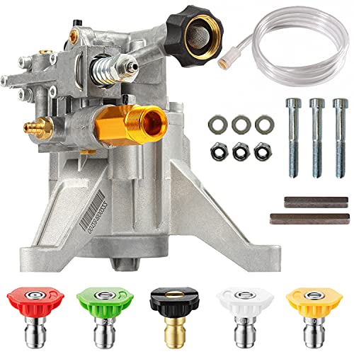 YAMATIC 7/8" Shaft Vertical Pressure Washer Pump, 2600-3000 PSI @ 2.5 GPM OEM & Replacement Pump for Power Washer Compatible with 308653052, 308653093, 308653009, 308653008, 308653006