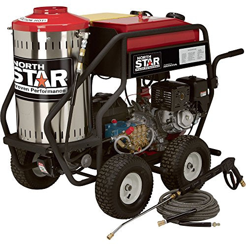 NorthStar Gas Wet Steam and Hot Water Pressure Power Washer - 3000 PSI, 4.0 GPM, Honda Engine
