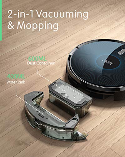 ZOOZEE Z50 Robot Vacuum Cleaner with 3000Pa Max Suction Power, Vacuum and Mop 2-in-1,5200mAh Super Battery Life,Quiet and Self-Charging, Pet and Carpet Friendly Robtic Vacuum, Works with Siri Alexa