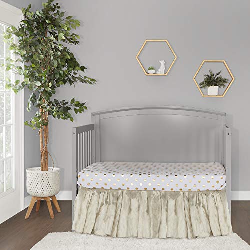 Dream On Me Eden 5-in-1 Convertible Full Panel Crib in Pebble Grey
