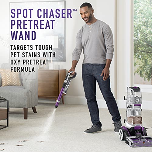 Hoover SmartWash Automatic Carpet Cleaner Spot Chaser Stain Remover Wand, Shampooer Machine for Pets, with Storage Mat, FH53050