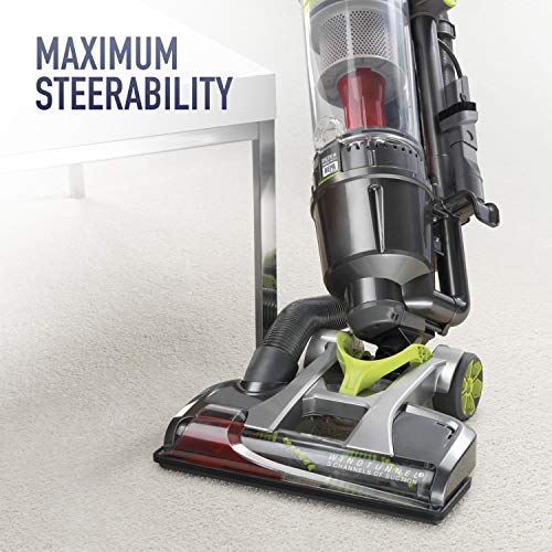 Hoover Windtunnel Air Steerable Bagless Upright Vacuum Cleaner, Lightweight, Corded, UH72400, Grey , Gray