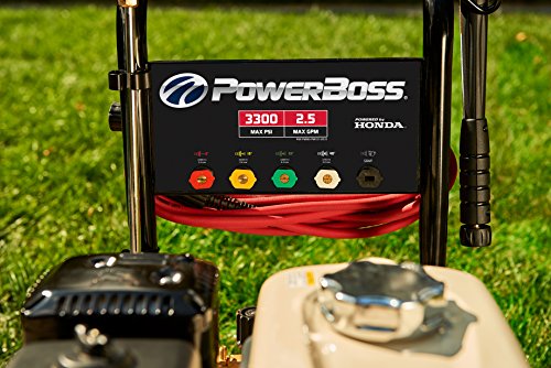PowerBoss 20726 Gas Pressure Washer, 3300 psi 2.7 gpm