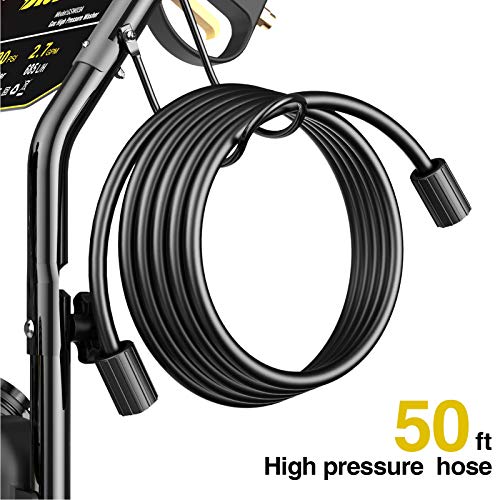 Blueberry 3600 PSI & 2.7 GPM Gas Pressure Washer, 5 Adjustable Nozzles, 30Ft High Pressure Hose Soap Tank, Heavy Duty Power Washer, CARB Compliant…