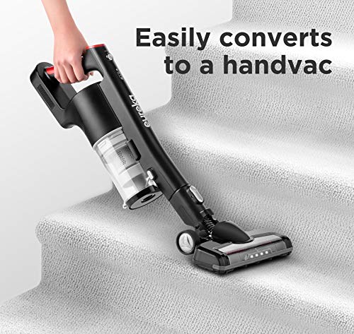 EUREKA Cordless Vacuum Cleaner, High Efficiency for All Carpet and Hardwood Floor LED Headlights, Convenient Stick and Handheld Vac, Basic Red