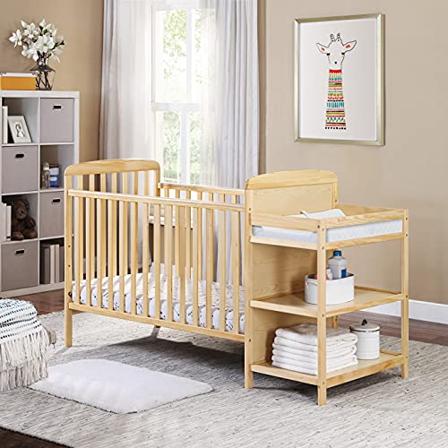Suite Bebe Ramsey 3 in 1 Convertible Crib and Changer in a Natural Finish