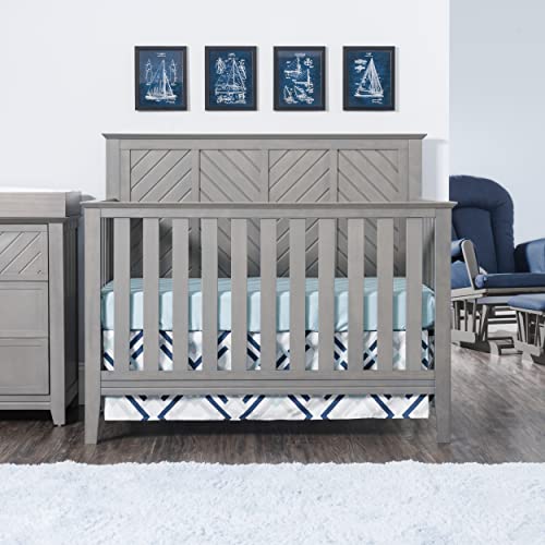 Child Craft Atwood 4-in-1 Convertible Baby Crib (Lunar Gray)