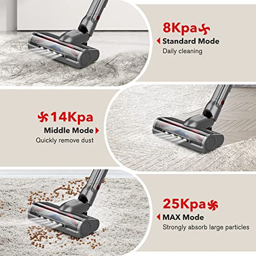 Cordless Vacuum Cleaner,whall 25kPa Suction 4 in 1 Foldable Cordless Stick Vacuum Cleaner,280W Brushless Motor 55 Mins Runtime,Lightweight Handheld Vacuum for Home Hard Floor Carpet Pet Hair