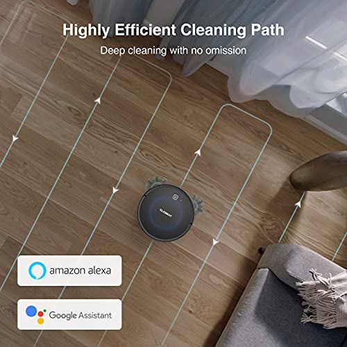 CLOBOT Robotic Vacuum Cleaner X11, Robot Vacuum with Smart Dynamic Navigation 2.0, 2600 Pa Strong Suction, Self-Charging & Direct Charging, 150min Runtime, Ultra Thin, Quiet, WiFi & Remote Control